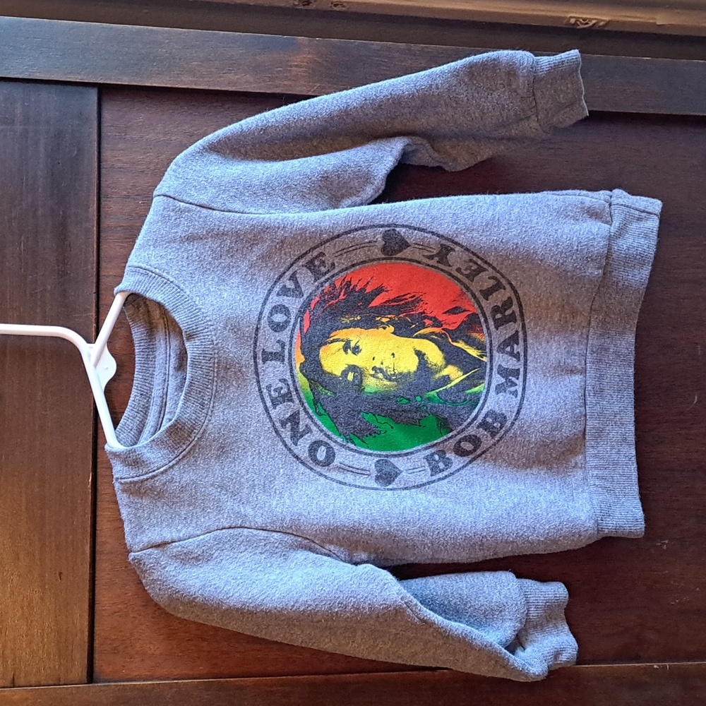 Zion Rootswear size 2T childs Bob Marley sweatshirt